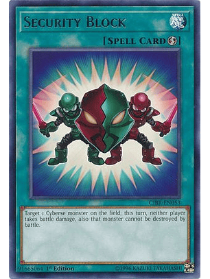 Security Block - CIBR-EN053 - Rare 1st Edition