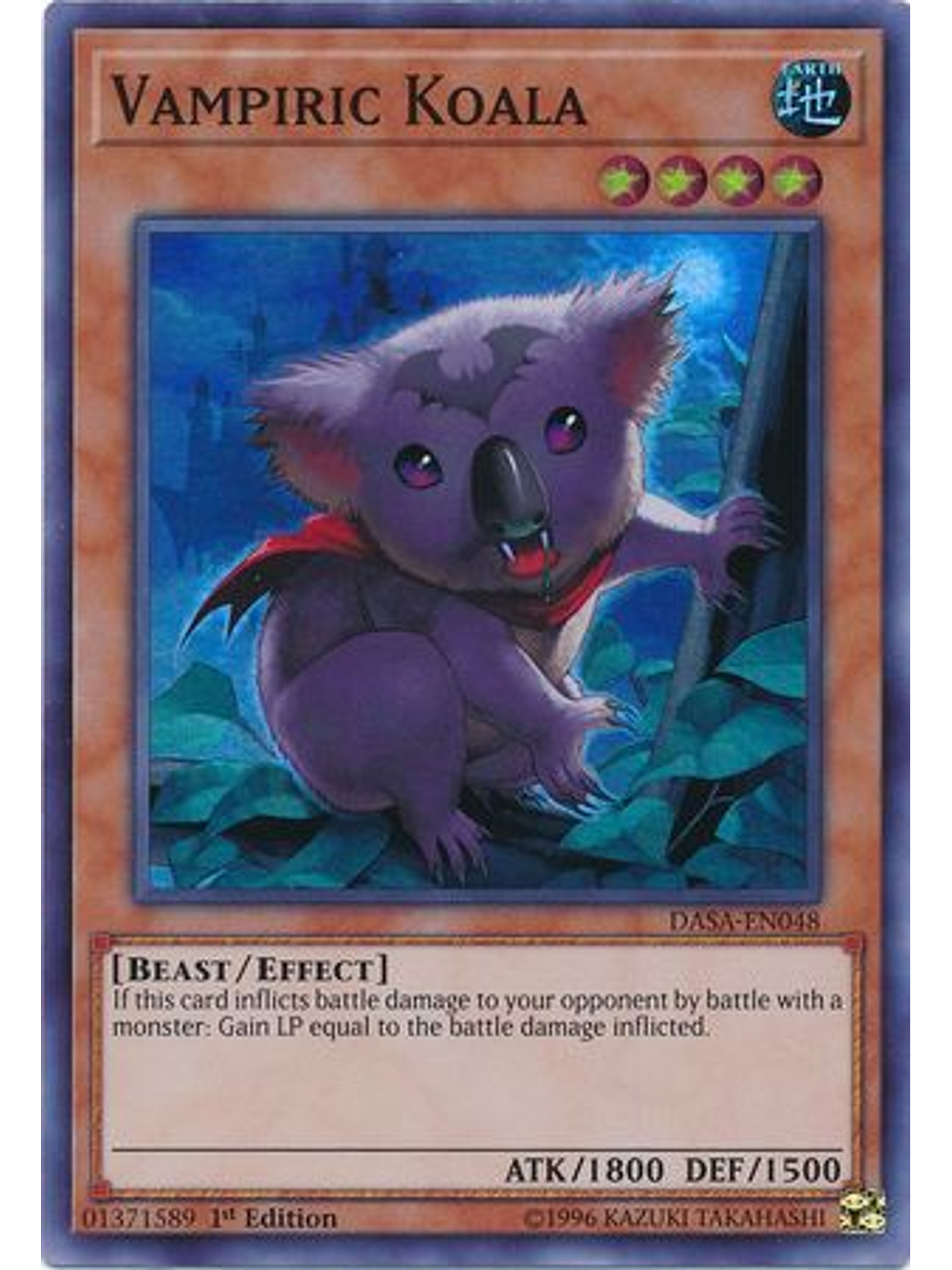 Vampiric Koala - DASA-EN048 - Super Rare 1st Edition 1