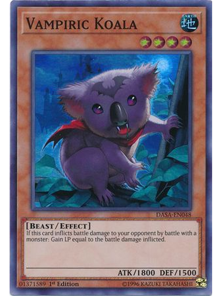 Vampiric Koala - DASA-EN048 - Super Rare 1st Edition 1