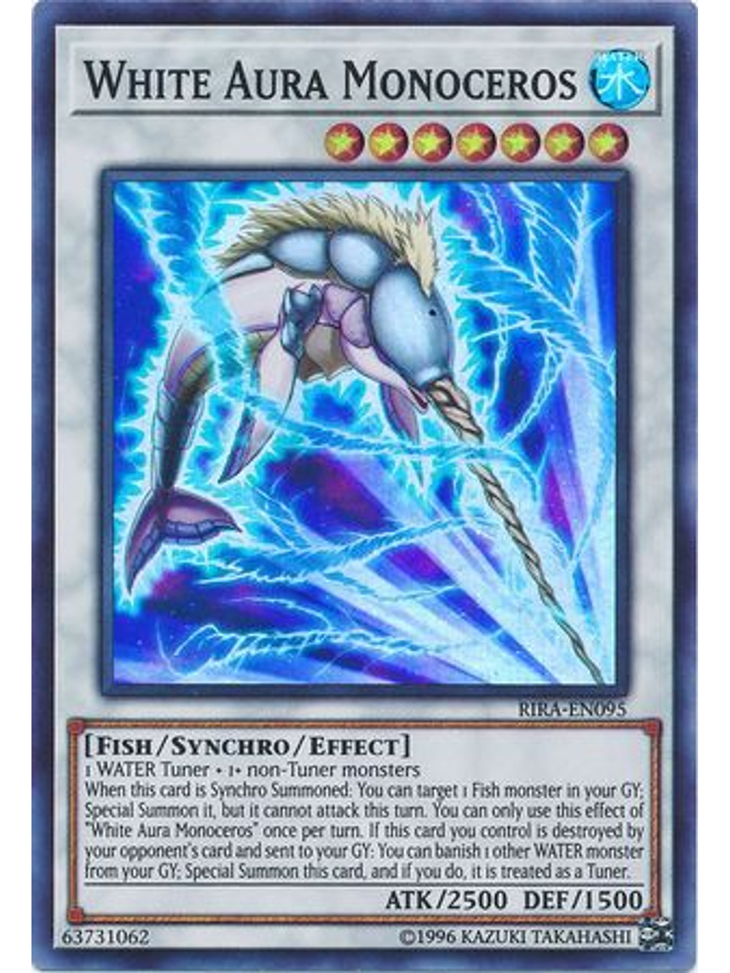 White Aura Monoceros - RIRA-EN095 - Super Rare Unlimited 1