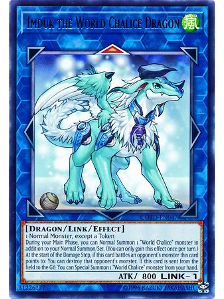 Imduk the World Chalice Dragon - COTD-EN047 - Rare Unlimited 1