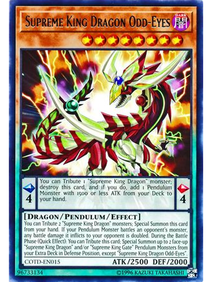 Supreme King Dragon Odd-Eyes - COTD-EN015 - Rare Unlimited 1