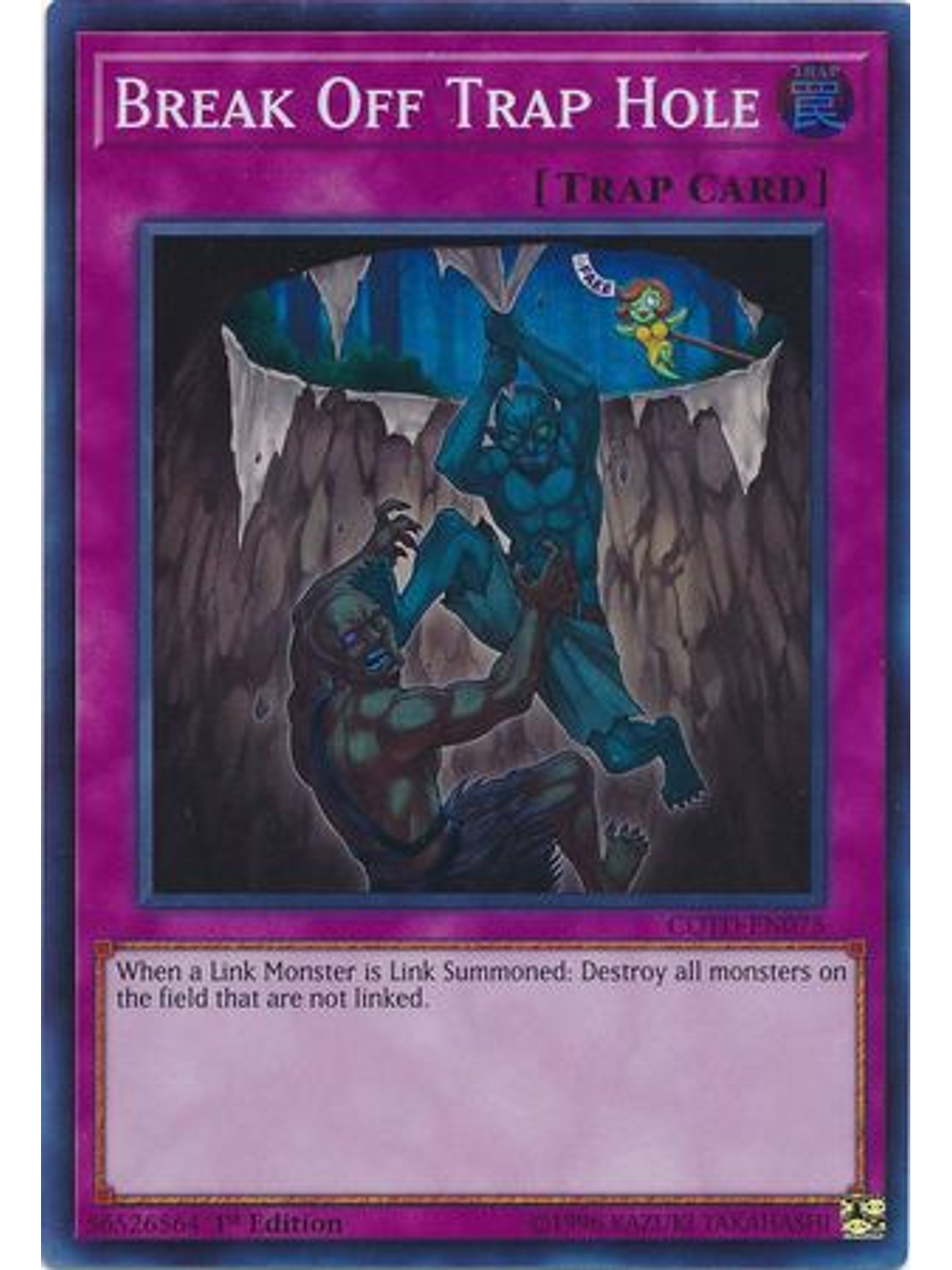 Break Off Trap Hole - COTD-EN075 - Super Rare 1st Edition 1