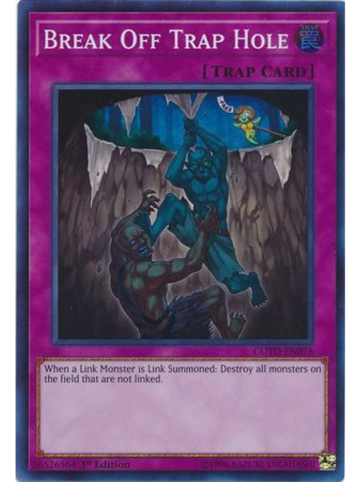 Break Off Trap Hole - COTD-EN075 - Super Rare 1st Edition 1