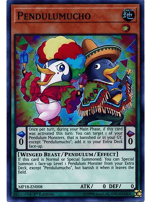 Pendulumucho - MP18-EN008 - Super Rare 1st Edition
