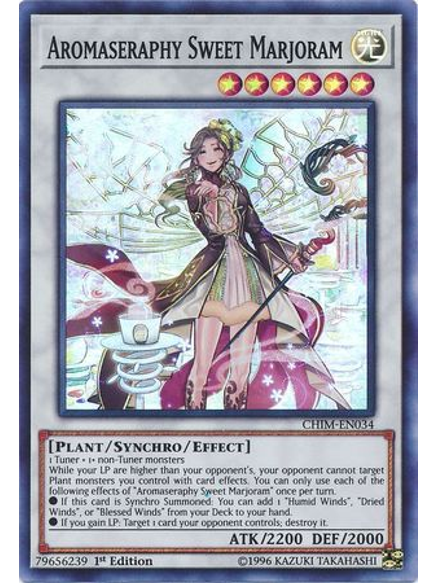 Aromaseraphy Sweet Marjoram - CHIM-EN034 - Super Rare 1st Edition 1