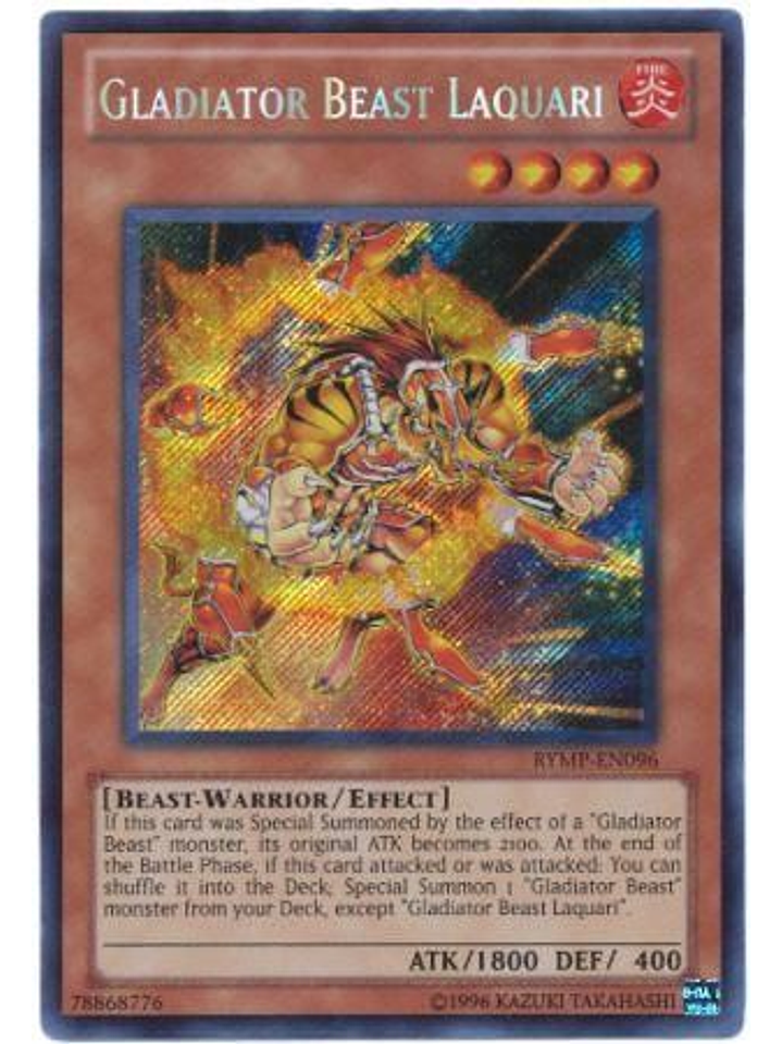 Gladiator Beast Laquari - RYMP-EN096 - Secret Rare Unlimited 1