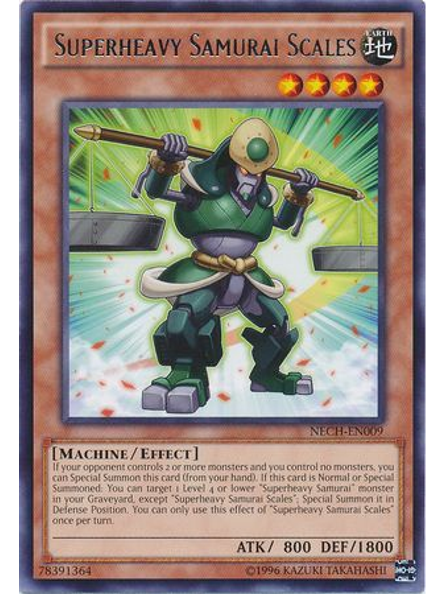 Superheavy Samurai Scales - NECH-EN009 - Super Rare Unlimited 1