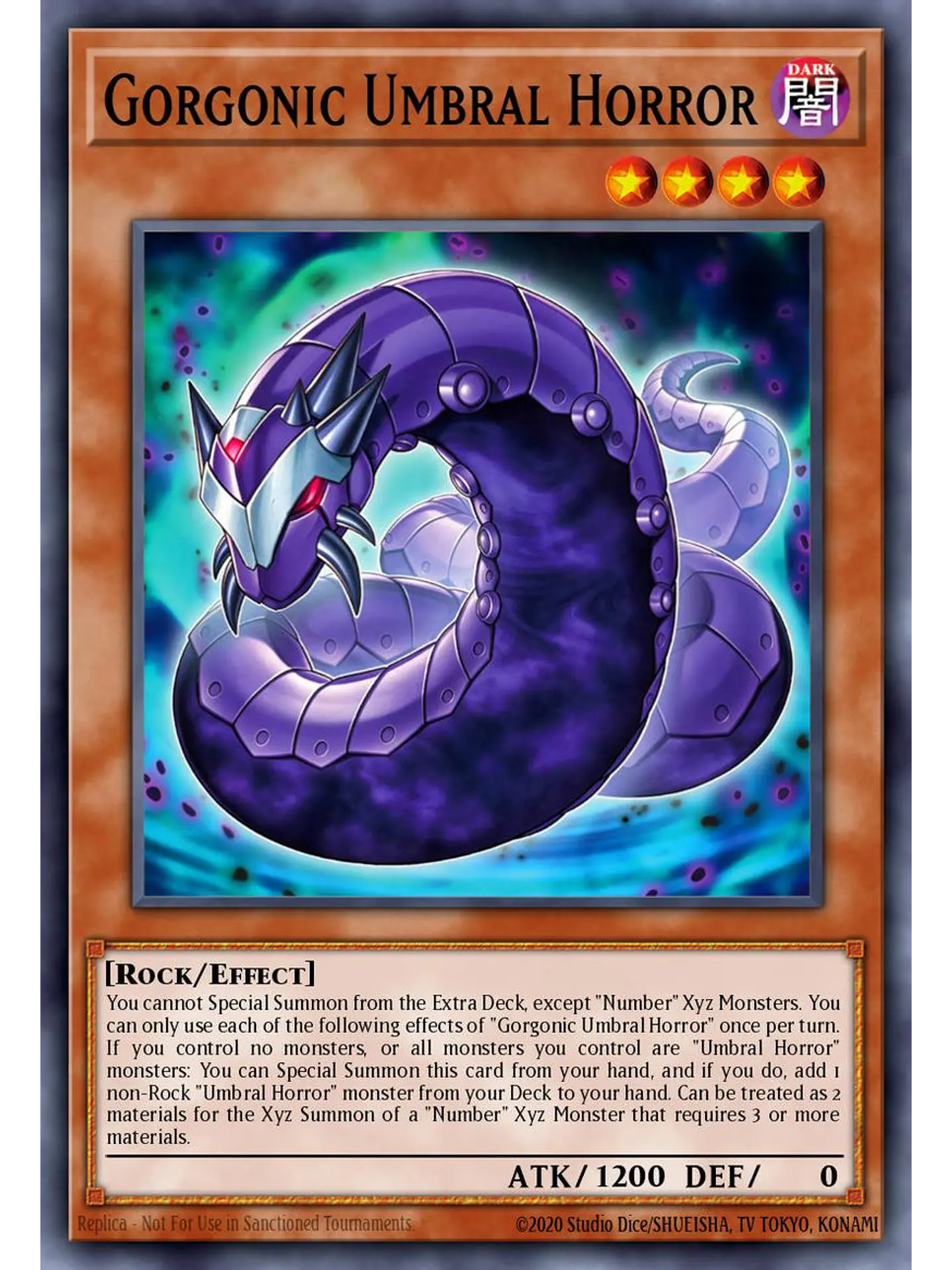 Gorgonic Umbral Horror - BETB-EN007 - Secret Rare 1st Edition 1