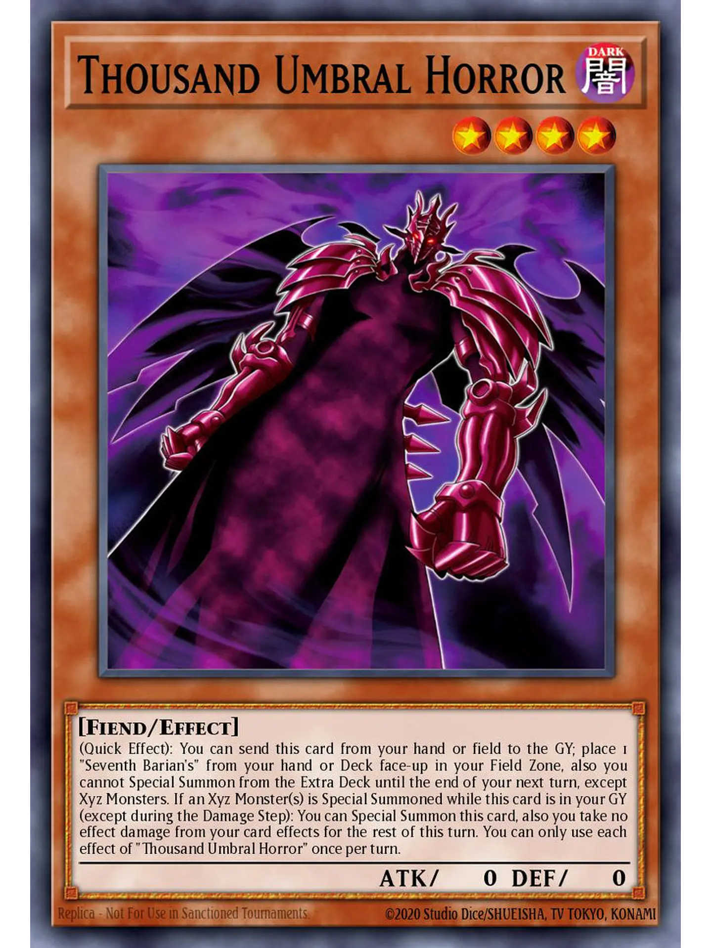 Thousand Umbral Horror - BETB-EN008 - Super Rare 1st Edition 1