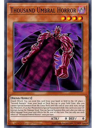Thousand Umbral Horror - BETB-EN008 - Super Rare 1st Edition