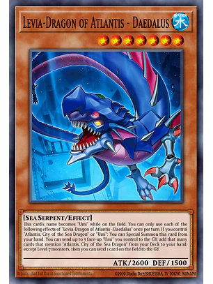 Levia-Dragon of Atlantis - Daedalus - BETB-EN013 - Secret Rare 1st Edition