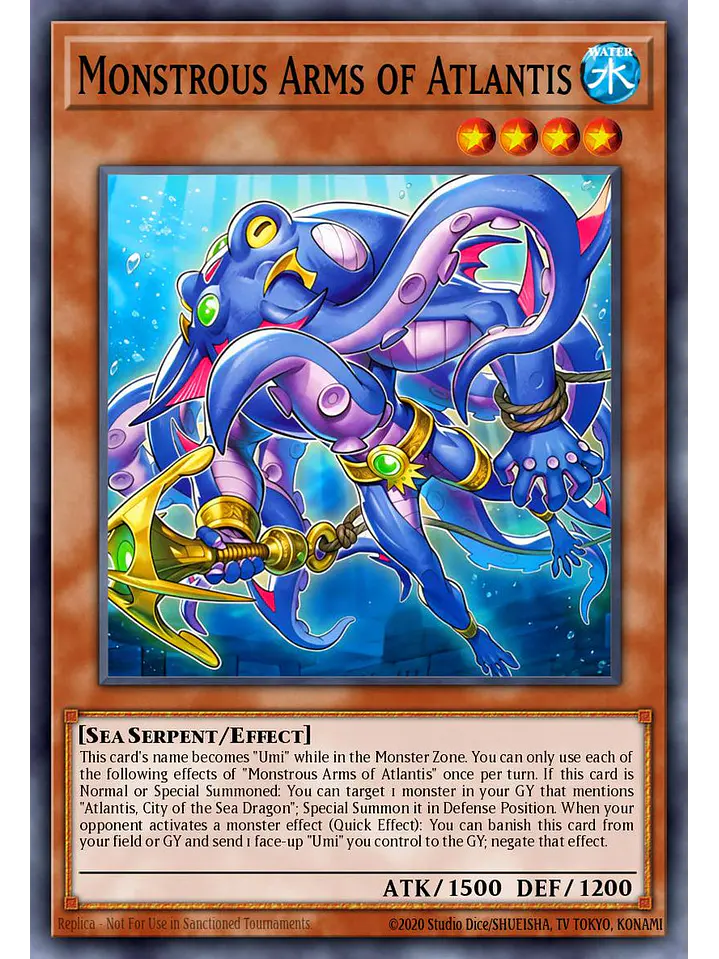 Monster Arms of Atlantis - BETB-EN015 - Super Rare 1st Edition 1