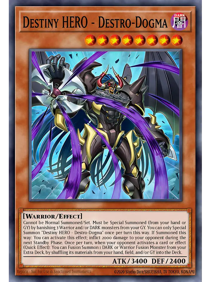 Destiny HERO - Destro-Dogma - BETB-EN021 - Starlight Rare 1st Edition 1