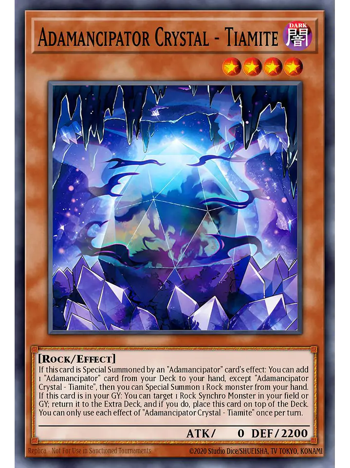 Adamancipator Crystal - Tiamite - BETB-EN025 - Common 1st Edition 1