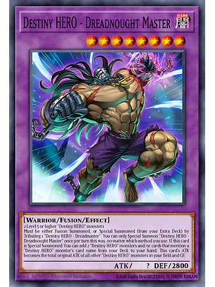 Destiny HERO - Dreadnought Master - BETB-EN037 - Super Rare 1st Edition