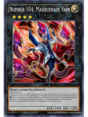 Number 104: Masquerade V - BETB-EN042 - Secret Rare 1st Edition
