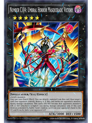 Number C104: Umbral Horror Masquerade Victory - BETB-EN043 - Super Rare 1st Edition