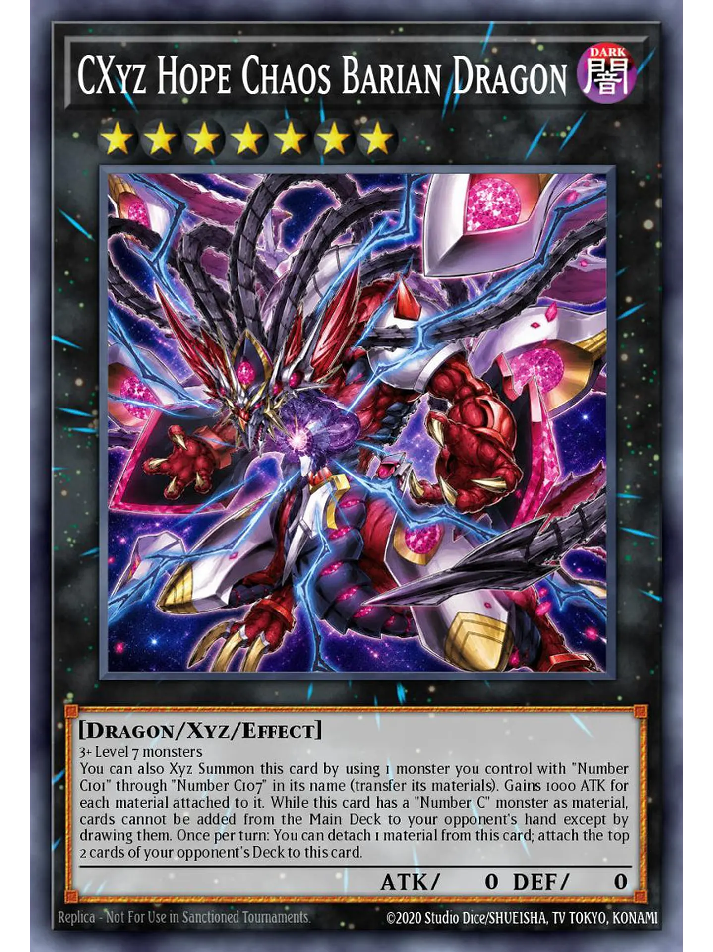CXyz Hope Chaos Barian Dragon - BETB-EN044 - Ultra Rare 1st Edition 1