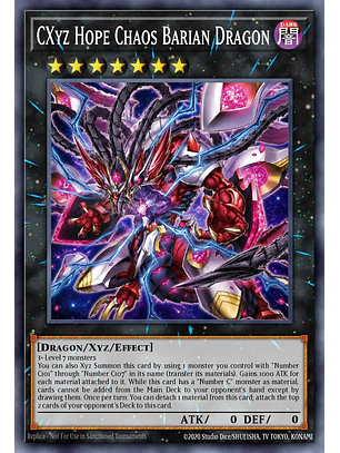CXyz Hope Chaos Barian Dragon - BETB-EN044 - Ultra Rare 1st Edition