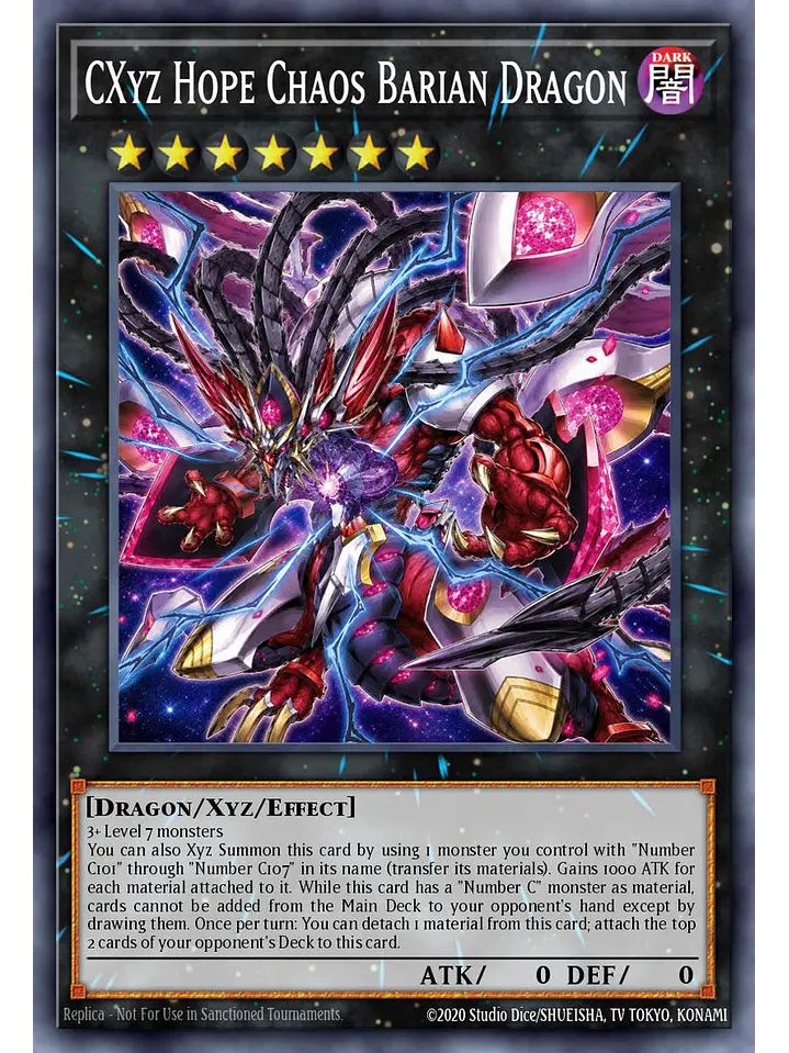 CXyz Hope Chaos Barian Dragon - BETB-EN044 - Ultra Rare 1st Edition 1