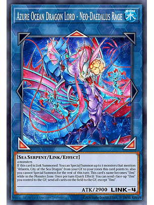Azure Ocean Dragon Lord - Neo-Daedalus Rage - BETB-EN046 - Ultra Rare 1st Edition