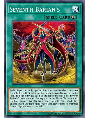 Barian's Seventh Untopia - BETB-EN055 - Secret Rare 1st Edition