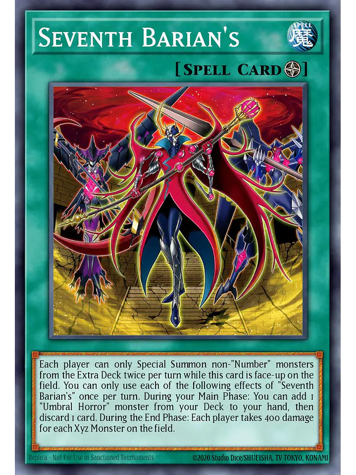 Barian's Seventh Untopia - BETB-EN055 - Secret Rare 1st Edition 1