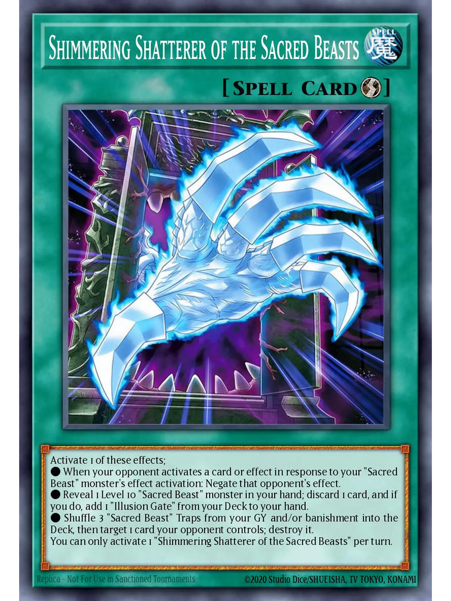 Sacred Beasts Skyfall - BETB-EN065 - Common 1st Edition 1