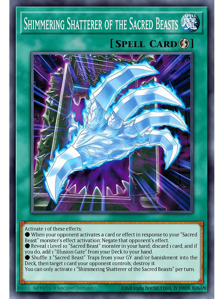 Sacred Beasts Skyfall - BETB-EN065 - Common 1st Edition 1