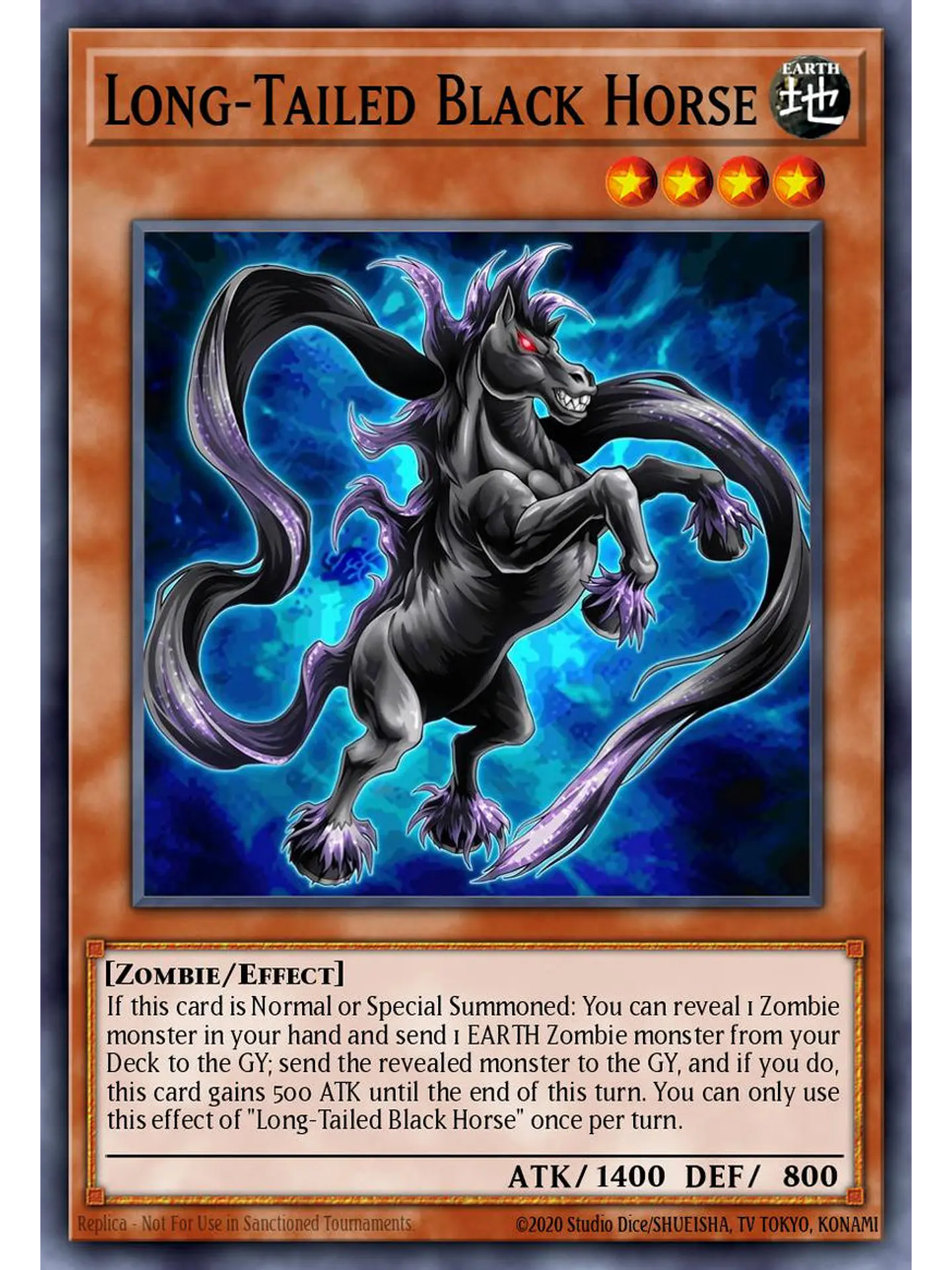 Long-Tailed Black Horse - BETB-EN097 - Common 1st Edition 1