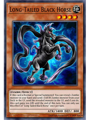 Long-Tailed Black Horse - BETB-EN097 - Common 1st Edition