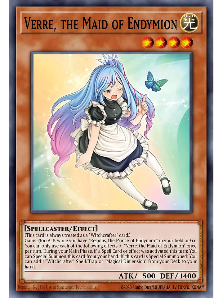 Verre, the Maid of Endymion - BETB-EN098 - Starlight Rare 1st Edition 1