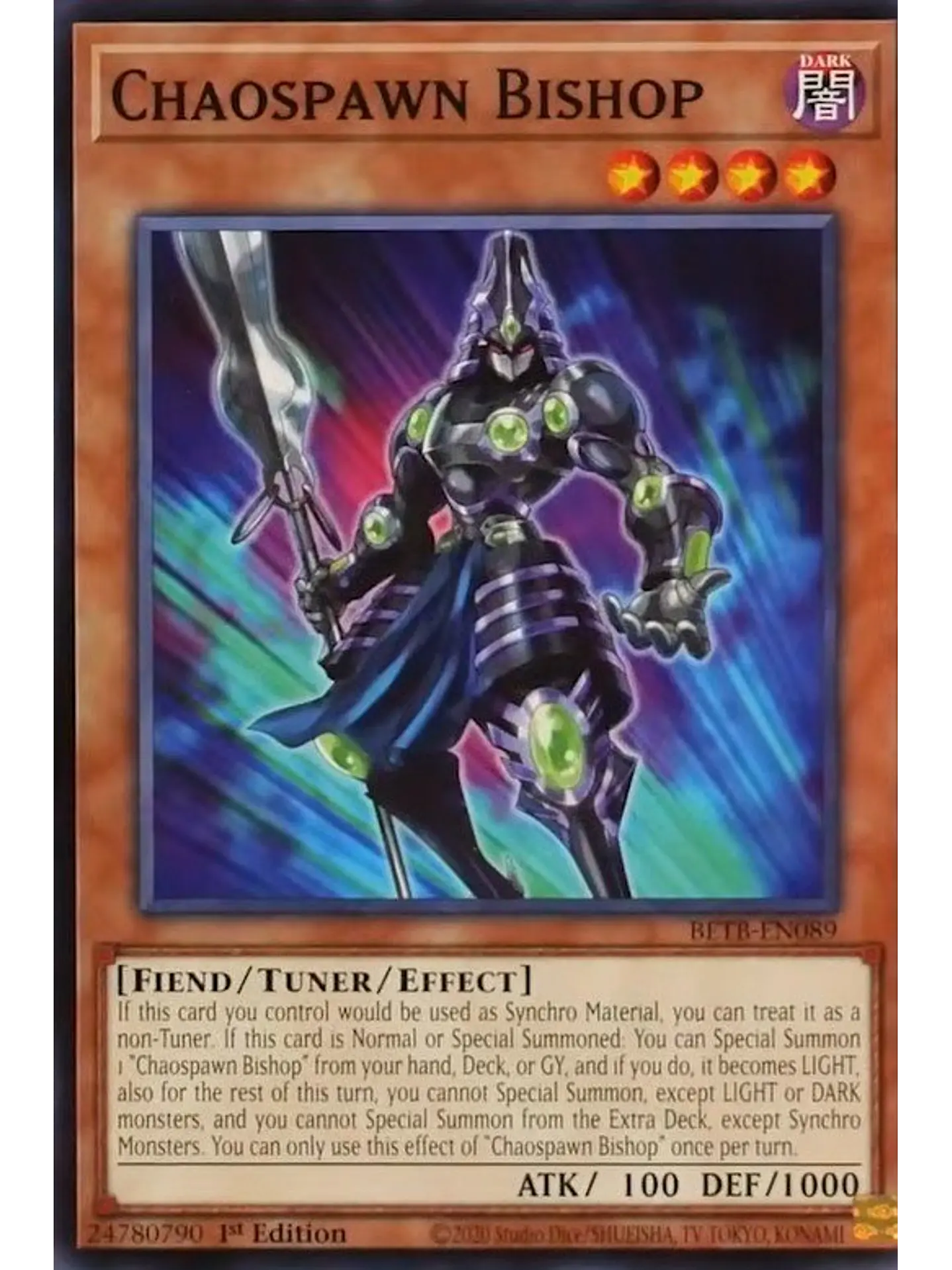 Chaospawn Bishop - BETB-EN089 - Common 1st Edition 1