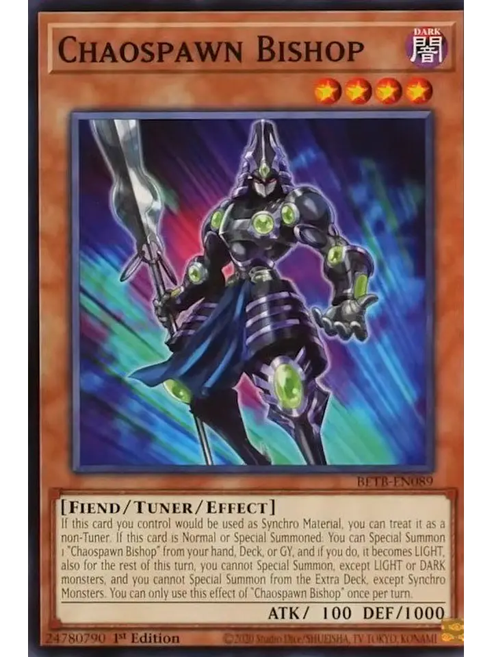 Chaospawn Bishop - BETB-EN089 - Common 1st Edition 1