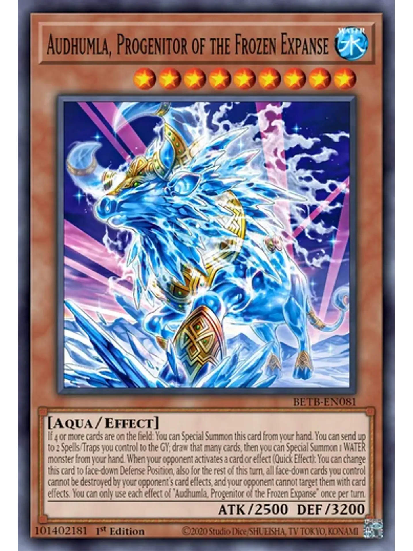 Audhumla, Progenitor of the Frozen Expanse - BETB-EN081 - Ultra Rare 1st Edition 1