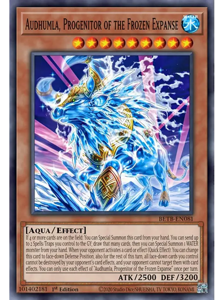 Audhumla, Progenitor of the Frozen Expanse - BETB-EN081 - Ultra Rare 1st Edition 1