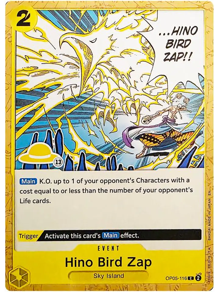 OP05-116 C Hino Bird Zap (Luffy Deck) 1