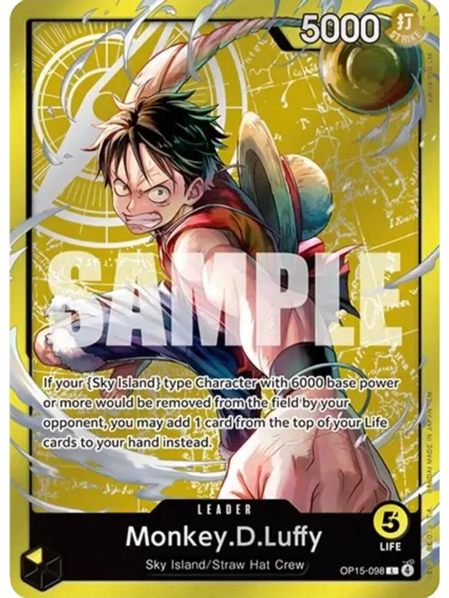 OP15-098 L Monkey.D.Luffy (Luffy Deck) 1