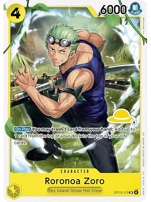 OP15-113 SR Roronoa Zoro (Luffy Deck)