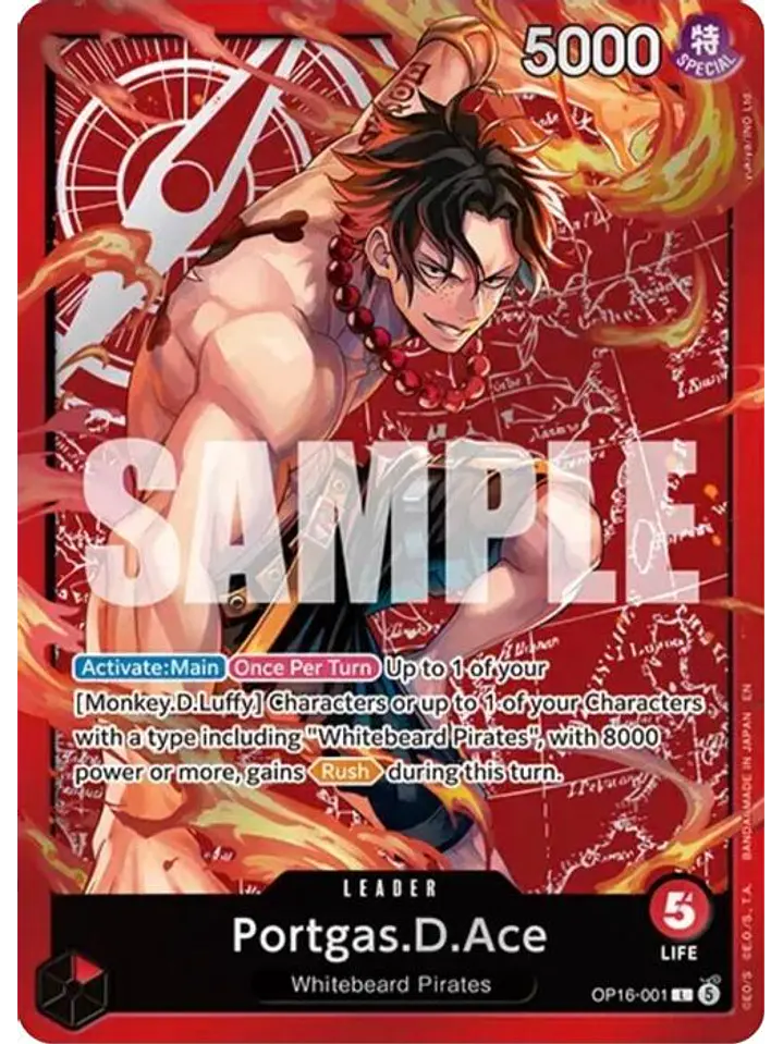 OP16-001 L Portgas.D.Ace (Ace Deck) 1
