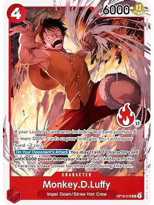 OP16-015 SR Monkey.D.Luffy (Ace Deck)