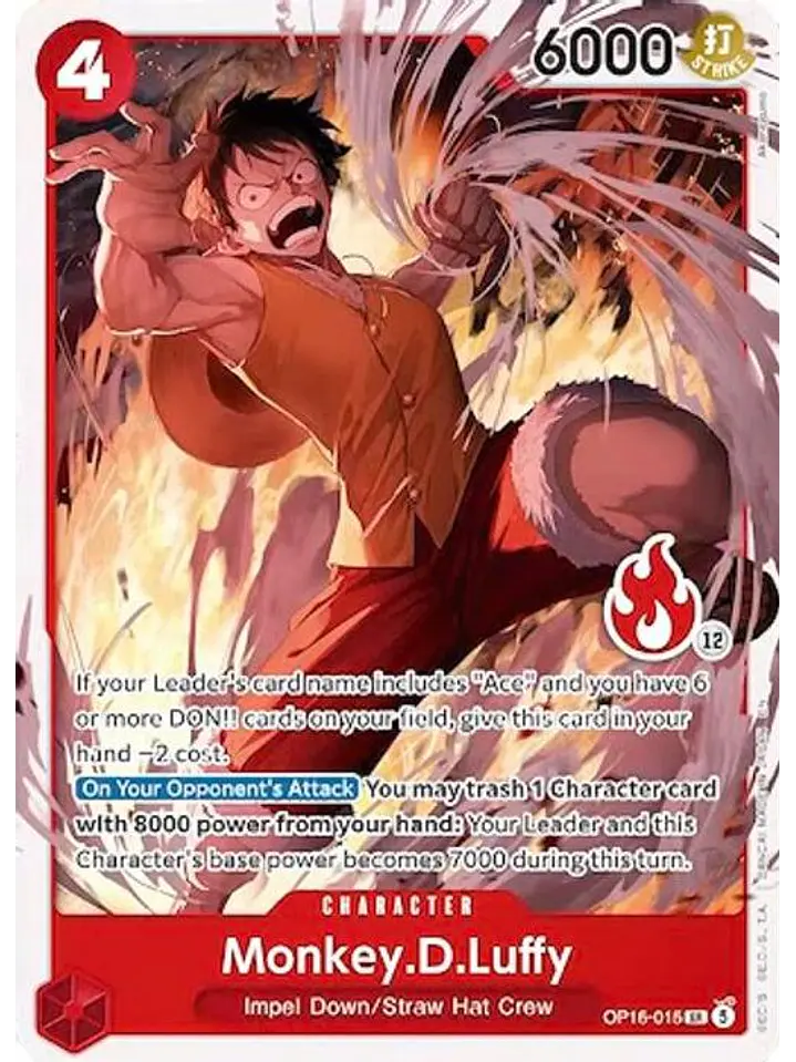 OP16-015 SR Monkey.D.Luffy (Ace Deck) 1