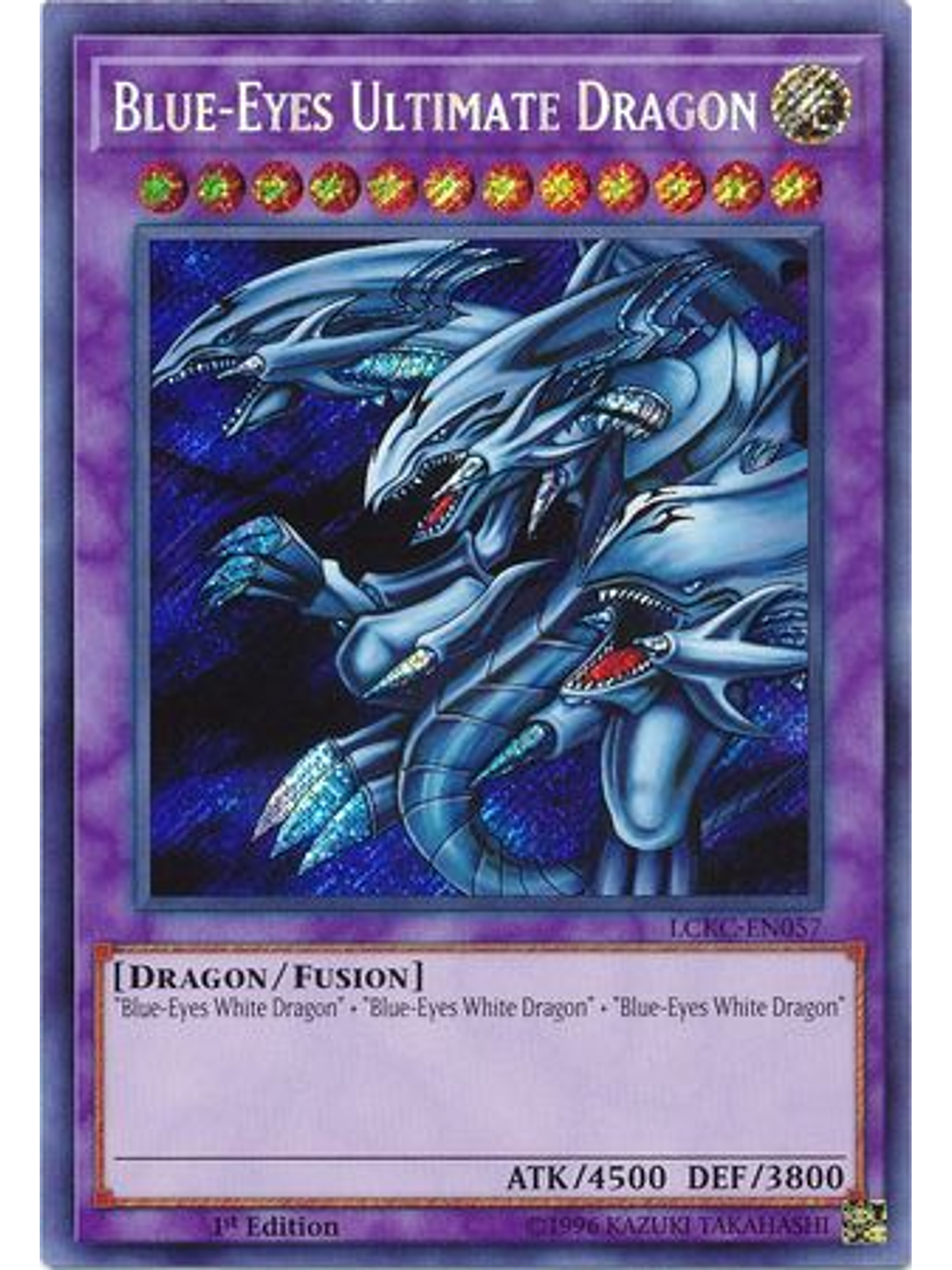 Blue-Eyes Ultimate Dragon - LCKC-EN057 - Secret Rare 1st Edition 1
