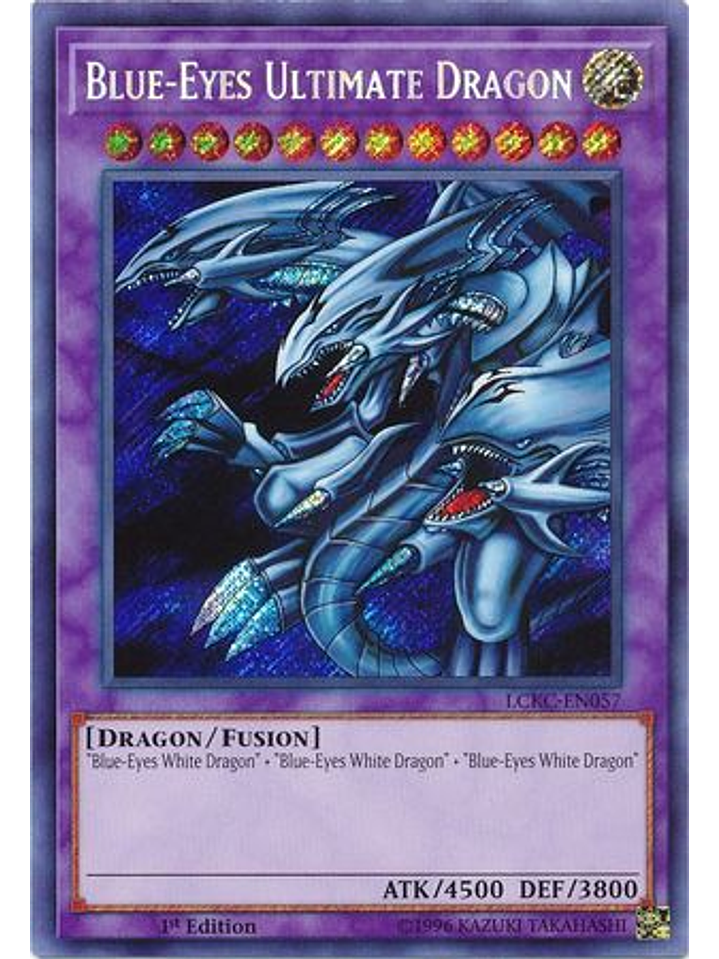 Blue-Eyes Ultimate Dragon - LCKC-EN057 - Secret Rare 1st Edition 1