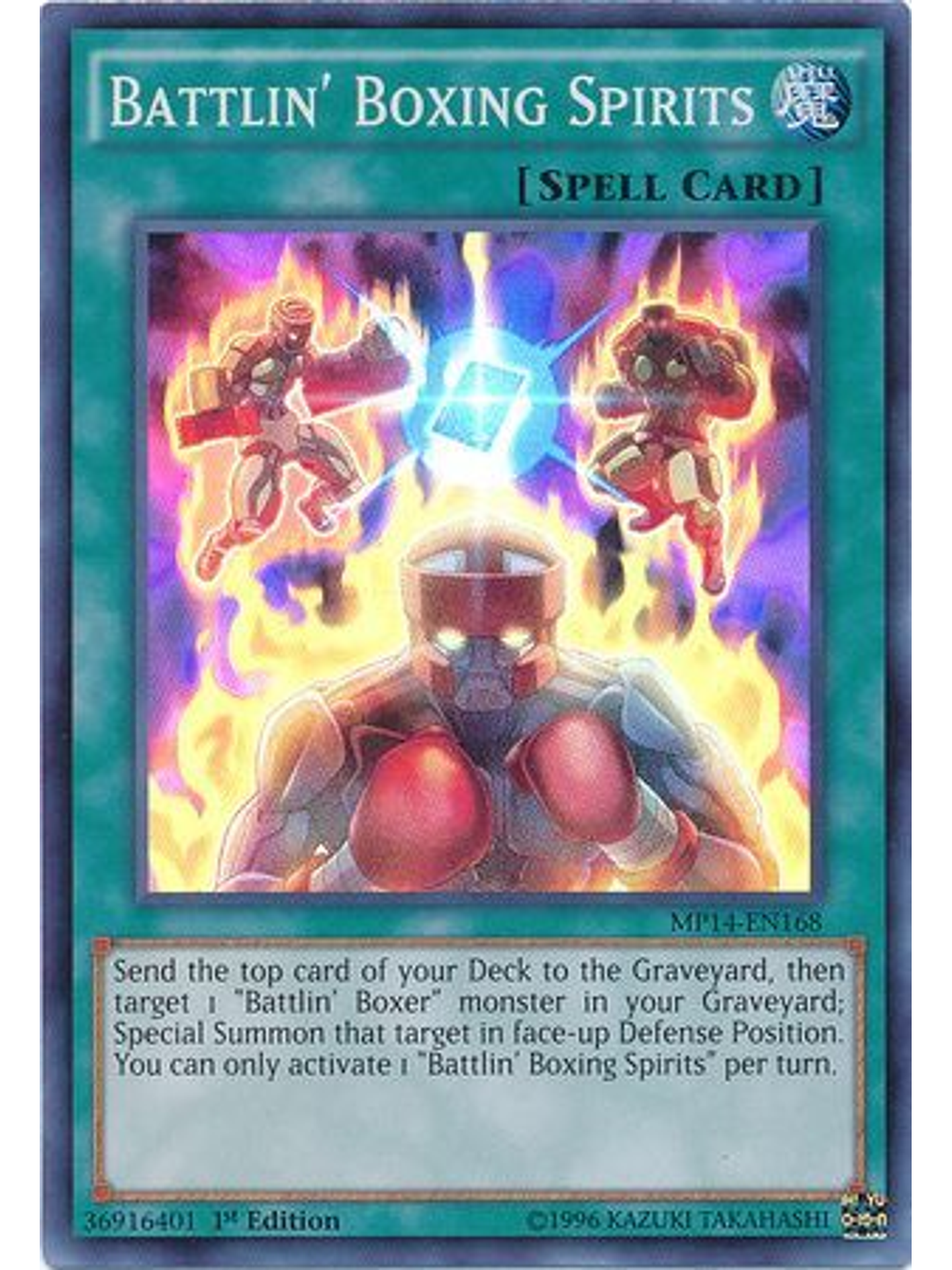 Battlin' Boxing Spirits - MP14-EN168 - Super Rare 1st Edition 1
