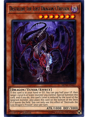 Destrudo the Lost Dragon's Frisson - MP18-EN127 - Rare 1st Edition