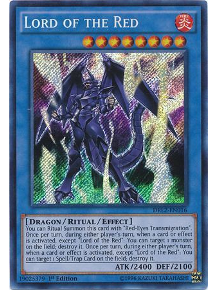 Lord of the Red - DRL2-EN016 - Secret Rare 1st Edition 1