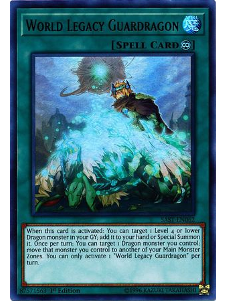 World Legacy Guardragon - SAST-EN062 - Ultra Rare 1st Edition 1