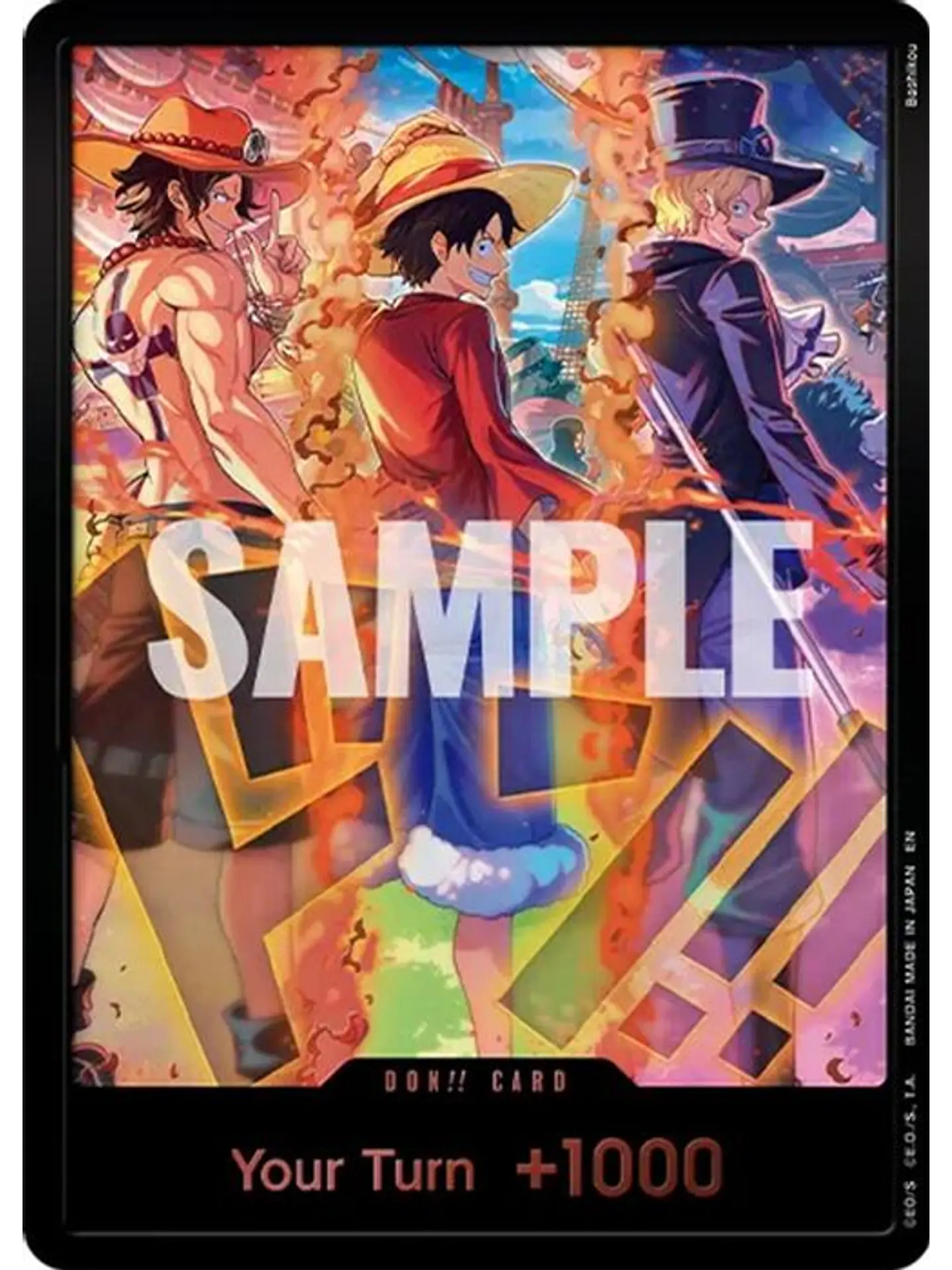 DON--000 (Alternate Art) DON!! Card (Ace, Luffy, Sabo) 1